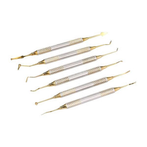Ensemble de spatules pour composites dentaires, 6 pièces, plaqué titane, instruments chirurgicaux de restauration dentaire - Product Image 3