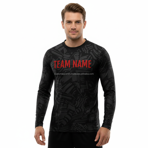 T-shirts personnalisés élégants à manches longues, vêtements de sublimation, commandes en gros, livraison bon marché - Product Image 3