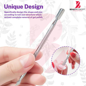Juego de 5 Empujadores y Cortadores de Cutículas, los Más Vendidos, de Doble Punta, de Acero Inoxidable, Limpiador de Cutículas, Removedor de Esmalte de Uñas en Gel - Product Image 2