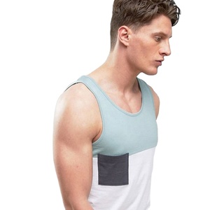 OEM Lightweight & Breathable Custom Logo <b>Mesh</b> Quick Dry Tanktop Plain Bodybuilding Custom Fitness Gym Sport Tank <b>Top</b> for Men - Product Image 3