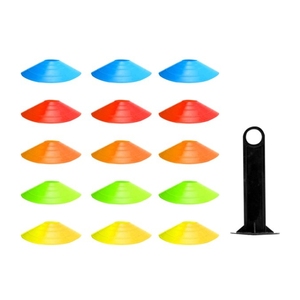 <b>Disc</b> Shape Training Cones Set Flexible <b>Plastic</b> Marker Cones Soccer Football Agility <b>Disc</b> Cones Wholesale Supplier From Pakistan - Product Image 5