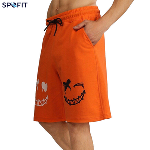 SPOFIT Short de bain pour homme, imprimé dessin animé orange, taille mi-haute, élastique, respirant, décontracté et tendance - Product Image 2