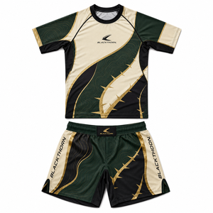 ชุดกีฬาพิมพ์ลายซับลิเมชั่นสำหรับการต่อสู้ MMA ของผู้ชาย - Product Image 3