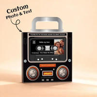 Aimant de réfrigérateur NFC Mixtape en forme de cassette, style vinyle vintage et cassette rétro, avec musique Spotify personnalisée