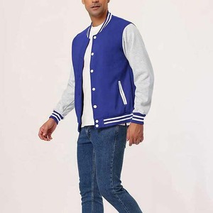 Men's College Style Varsity <b>Jacket</b> Stand Collar Letter Pattern Embroidered Stitching Loose Fit High Street Design for <b>Winter</b> - Product Image 6