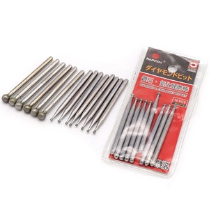 BAFA SURGICAL INSTRUMENTS Manual 1-20 piezas 1mm-6mm Punta de fresa de diamante CBN esférica para rectificado, vástago de 3mm, brocas para tallado y grabado de jade - Product Image 1