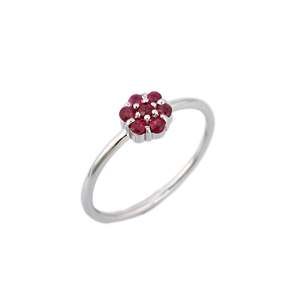 18K Solid <b>Gold</b> Floral <b>Ring</b> Set with Sapphire and <b>Opal</b> Resizable Wedding Bands - Product Image 2