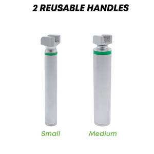 Juego de 12 Laringoscopios de Fibra Óptica con Hojas Macintosh y Miller, 2 Mangos Reutilizables, Kit de Intubación Profesional de Grado Médico - Product Image 5