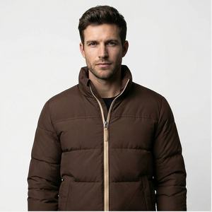 Oem Services Puffer Jacket Haute Qualité 2025 Fabrication Professionnelle Slim Fit Hommes Puffer Jacket Custom Mens Fashion - Product Image 1