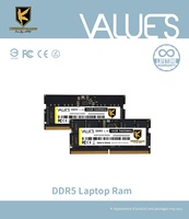 [KINGSMAN Gaming] Memoria RAM DDR5 de 16GB 5600MTs 1.1V SODIMM para Laptop PC - Garantía de por Vida, Certificación CE, en Stock