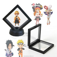 Boîte de présentation de figurines miniatures en film PE transparent, portable, moderne, avec logo personnalisé, en une seule pièce, WCF