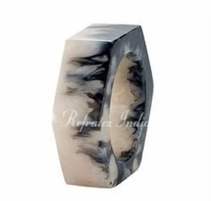 Anneau de serviette en marbre de qualité supérieure avec finition personnalisée, support décoratif pour vaisselle de table pour banquets, hôtels et mariages (exportation) - Product Image 5