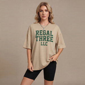 T-shirt femme imprimé sur mesure, coton oversize, coupe décontractée, épaules tombantes, streetwear, haute qualité 180 gsm - Product Image 1