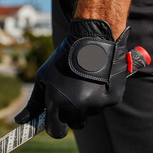 ถุงมือกอล์ฟพรีเมียมสีดำ Ikhlas หนัง Cabretta ระบายอากาศได้ดี กันลื่น จับกระชับ นุ่ม ยืดหยุ่น ประสิทธิภาพสูง แบบสวม - Product Image 4