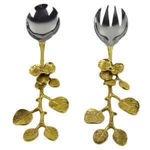 Hotel Design Spoon and Fork <b>Set</b> Royal <b>Gold</b> Finishing Design for Multiple Use Wedding Party Home Decor and Festive Decor <b>Cutlery</b> - Product Image 2