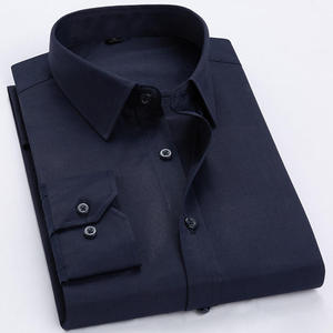 Camisa Formal de Algodón para Hombre, Ropa de Oficina Premium, Manga Larga, Transpirable, Tejido Clásico, Colección de Camisas de Vestir - Product Image 4
