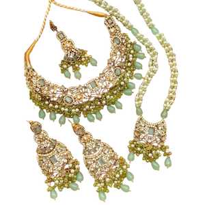 Juego de Joyería de Acero Inoxidable de Alta Calidad con Diseño Personalizado para Mujer, con Collar y Aretes, para Bodas y Fiestas, para Conjuntos de Joyería Nupcial - Product Image 1
