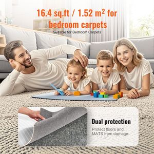Tappetino Antiscivolo per Tappeti (2FT X 8FT 7.87FT Larghezza Effettiva) - Spessore 1/4 di Pollice, Feltro in Poliestere a Doppia Superficie, Base Antiscivolo per Moquette - Product Image 6