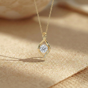 Venta al por mayor: Colgante de diamante de laboratorio redondo brillante de 1.55 ct, estilo único, oro de 10 y 14 quilates, joyería fina ligera, suministro B2B de fábrica. - Product Image 1