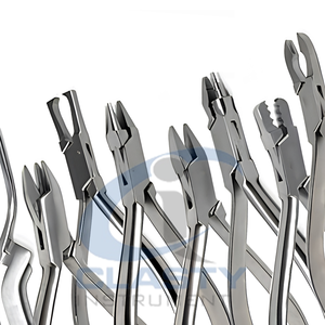 ชุดคีมถอนฟันสัตว์ สแตนเลสสตีล เครื่องมือผ่าตัดแบบแมนนวล คลาส 1 CE ด้ามจับแบบ Ergonomic สีเงิน ลายกันลื่น - Product Image 3