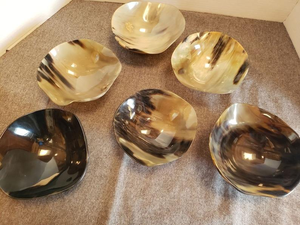 Bol de service en corne naturelle artisanal de haute qualité, poli miroir, pour la maison, l'hôtel, le restaurant, idéal pour les boissons - Product Image 5