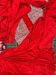 ชุดส่าหรีสำเร็จรูปคุณภาพสูง ปักลายแบบเต็มตัวด้วยงานปักดิ้นและงานปักด้วยเครื่องจักร ซักเครื่องได้ เหมาะสำหรับงานแต่งงาน งานเลี้ยงฉลองต่างๆ ขายส่ง - Product Image 6