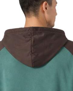 <b>Men</b> Short Sleeve Hoodie T <b>Shirt</b> Green <b>Brown</b> Color Block Casual Pullover Hooded Top With Logo Soft Cotton Blend Summer Wear - Product Image 6