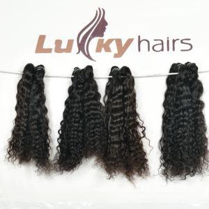 Non traité Remy fabrique des styles de couleur noire vierge lâche vague profonde indien vague naturelle faisceaux bouclés Extensions de cheveux humains - Product Image 4