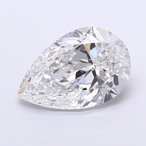 Bague de fiançailles en or massif 8 carats avec diamant de laboratoire taille poire, trois pierres, diamants latéraux en forme de cœur, certifiée IGI, tendance et luxueuse - Product Image 1