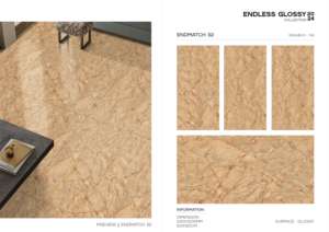 Exclusiva Loseta de Porcelana Brillante 600x1200, Formato Grande, Superficie Pulida Premium, para Paredes y Pisos, Uso Interior y Exterior Moderno - Product Image 4