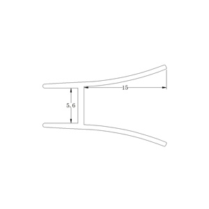 Glass Door <b>Seal</b> Water Stopper <b>Strip</b> PVC Door Sweep and Door Water <b>Seal</b> - Product Image 1