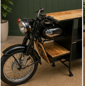 Industrial Solid Wood <b>Bar</b> Set with Foldable <b>Bar</b> <b>Stool</b> Water Resistant & Eco-Friendly on Wheels for Hotels - Product Image 3