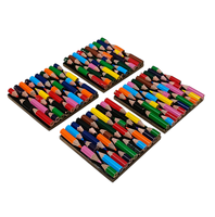 Sous-verres absorbants faits à la main en MDF, style moderne, couleur crayon, légers, 8 cm, logo personnalisé pour café, thé, mariage