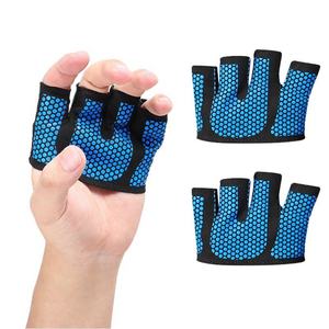Custom Neoprene Half-finger Lightweight Sports <b>Gloves</b> Breathable Workout Gear Honeycomb Grip Padded Weightlifting Gym Exercise - Product Image 4