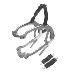 เครื่องมือตรวจช่องปากม้า Millennium Equine Mouth Speculum ทำจากสแตนเลส พร้อมสายหนังและแผ่นยางสำหรับสัตว์ ใช้สำหรับตรวจฟันม้า - Product Image 4