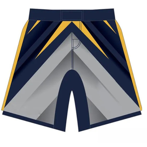Shorts de bain pour hommes à imprimé géométrique, séchage rapide, taille élastique, taille mi-haute, en polyester, décontractés et sportifs - Product Image 1