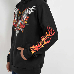 Sweat à capuche pour homme en molleton French Terry de qualité supérieure, style antique, personnalisable, avec strass, dernier design, haute qualité, nouveauté - Product Image 5