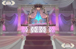 Mandap de Cristal LED para Bodas del Sur de la India, Mandap en Espiral de FRP para Bodas Hindúes, Decoración de Mandap de Cristal de Fibra de Última Generación, Configuración de Mandap en Georgia - Product Image 5