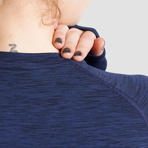 <b>Women's</b> High Quality Breathable <b>Compression</b> <b>Top</b> Custom Fitness Sports Shirt Heat-Transfer Printed 100% Polyester V-neck Crop <b>Top</b> - Product Image 5