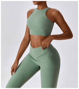 Soutien-gorge de sport pour femme, blanc uni, pour la gym, l'entraînement et la course, modèle Clothesbody Butter - Product Image 4