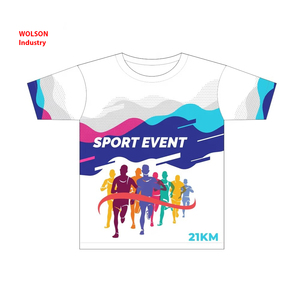 Camiseta de Secado Rápido con Impresión por Sublimación Completa Personalizada, Servicio OEM, para Promoción de Eventos Deportivos y Equipos de Maratón - Product Image 1