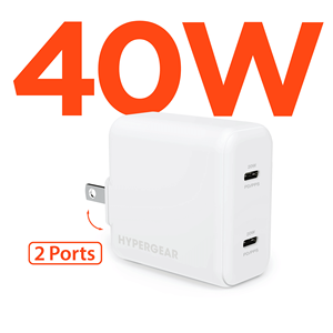 Caricatore da Muro PD40W con Doppia Porta USB-C, Caricatori e Adattatori ad Alta Potenza - Product Image 1