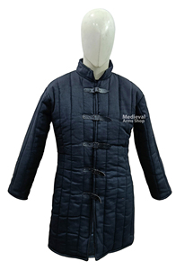 Handmade Medieval Black Gambeson Full Sleeve Long Cotton Padded Armor Coat Reenactment <b>Jacket</b> Halloween <b>Christmas</b> Ester Costume - Product Image 3