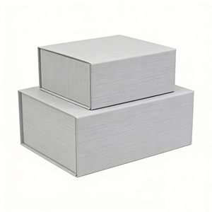 Deluxe Custom Logo Magnetic <b>Foldable</b> Gift <b>Box</b> Packaging Solid White Paper Matt Lamination UV Coating Embossing Recyclable - Product Image 4