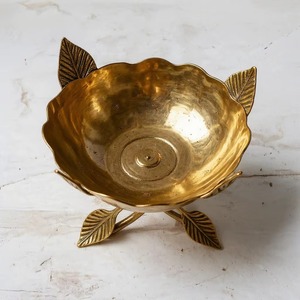 Cuenco de Metal Hecho a Mano en Latón con Diseño de Hojas, Estilo Vintage Pulido, el Más Vendido, para Decoración del Hogar - Product Image 2