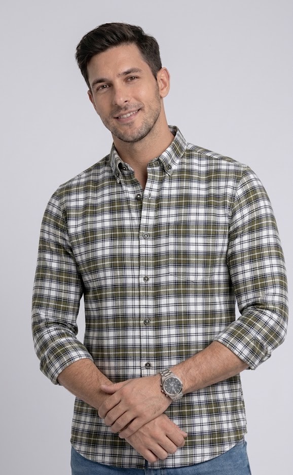 Plaid vert forêt