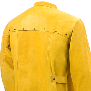 Heat And <b>Spark</b> Resistant Cowhide Split Leather Welding <b>Jacket</b> Heavy Duty Construction Industrial Work Safety Welders <b>Jacket</b> - Product Image 4