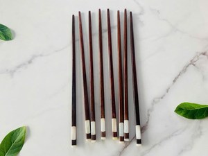 Custom Luxury Japanese Wood <b>Chopsticks</b> Classic Design Smooth Surface Eco-Friendly <b>Reusable</b> Flatware for Dining - Product Image 3