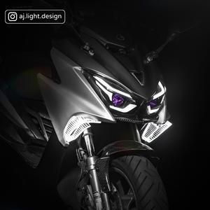 Feux de jour à LED Yamaha Force Dual-Eye Demon, phare avant à double lentille, blanc naturel, fonction de bienvenue élégante - Product Image 4