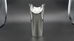 Handmade Fan Shape Metal Vase Modern Design Wedding Floral Engraved <b>Mirror</b> Silver Nickel Finish Eco-Friendly Decorative - Product Image 6